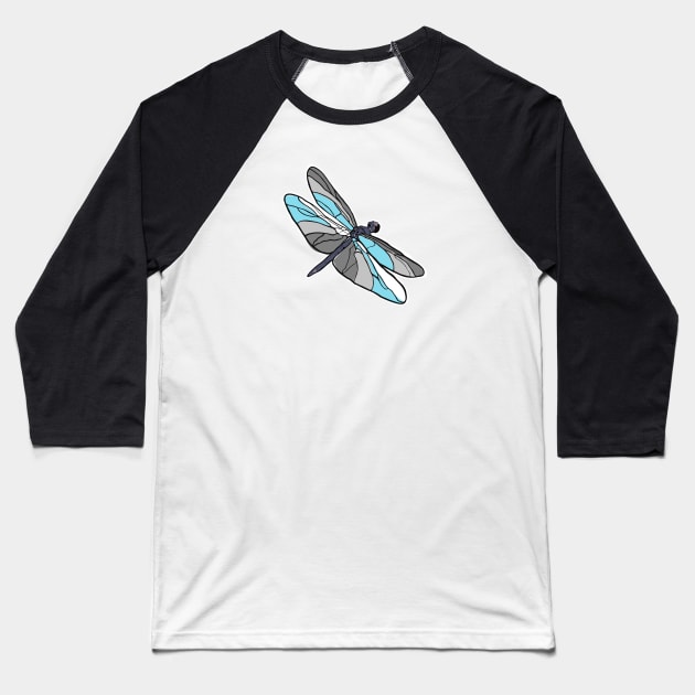 Demiboy Dragonfly Baseball T-Shirt by theartfulscientist